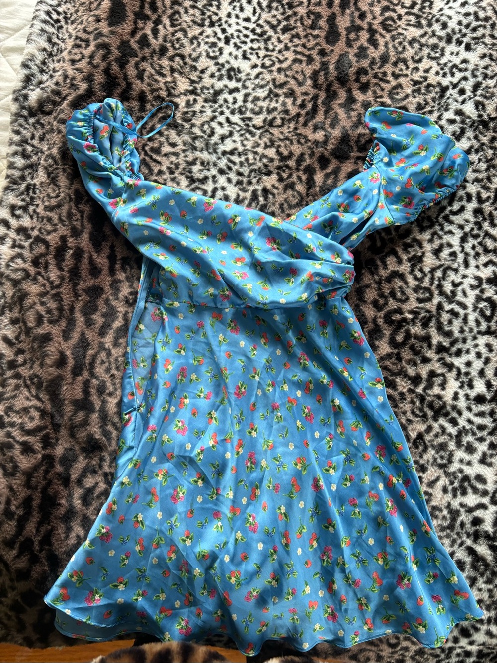 Blue Floral Slip Dress